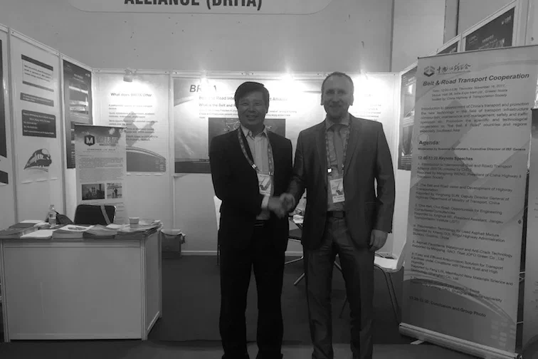 SirWay stand at the World Road Meeting 2017 in Delhi